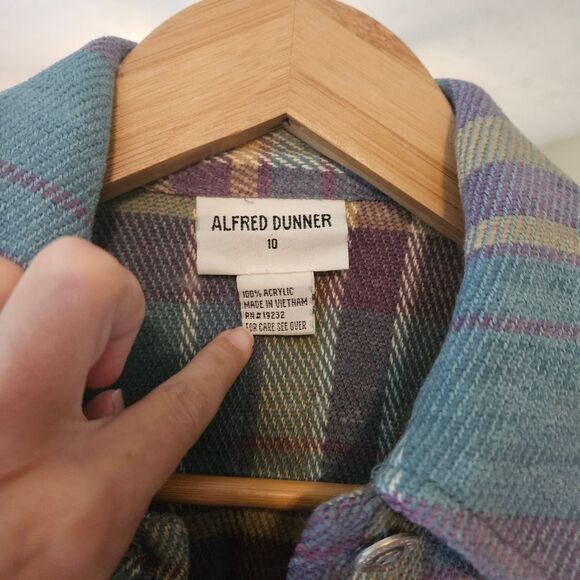 Vintage alfred and dunner flannel jacket - Picture 2 of 5